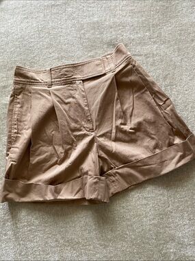 Club Monaco Tan Khaki Size 4 Cotton Shorts